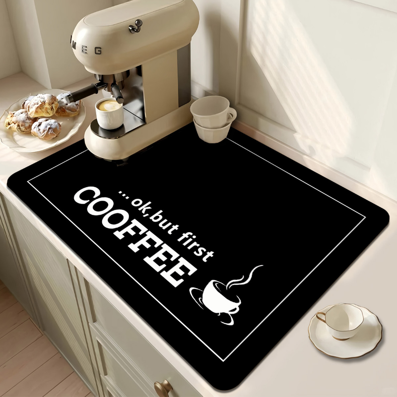 Ok But First Coffee Text Kitch - đánh giá và giá Bar Mat Rubber