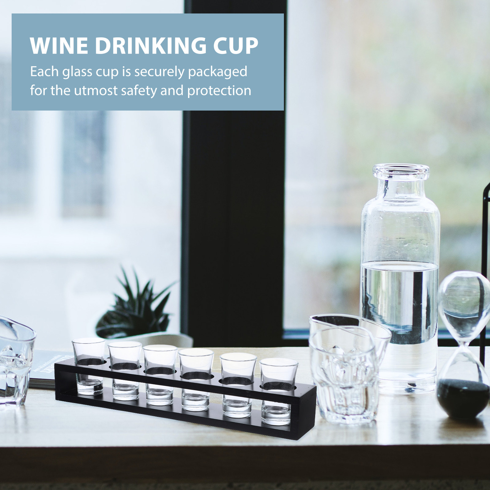 1Set Glass Wine Glass Cup Set  - đánh giá và giá Home Bar Set
