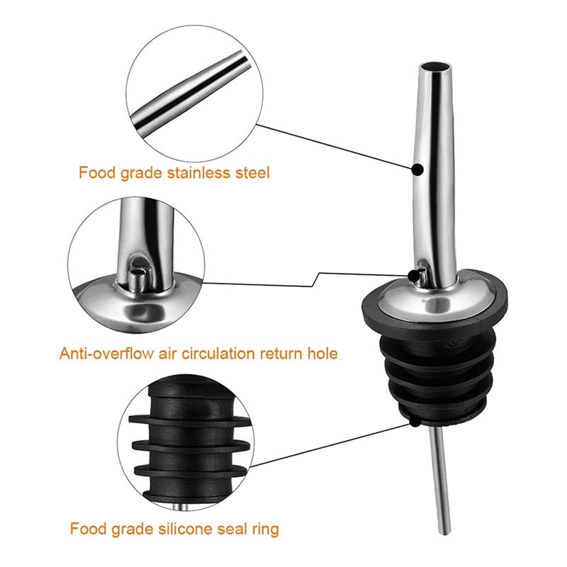 60Pc Stainless Steel Pourers,S - đánh giá và giá Speed Pourer Cap
