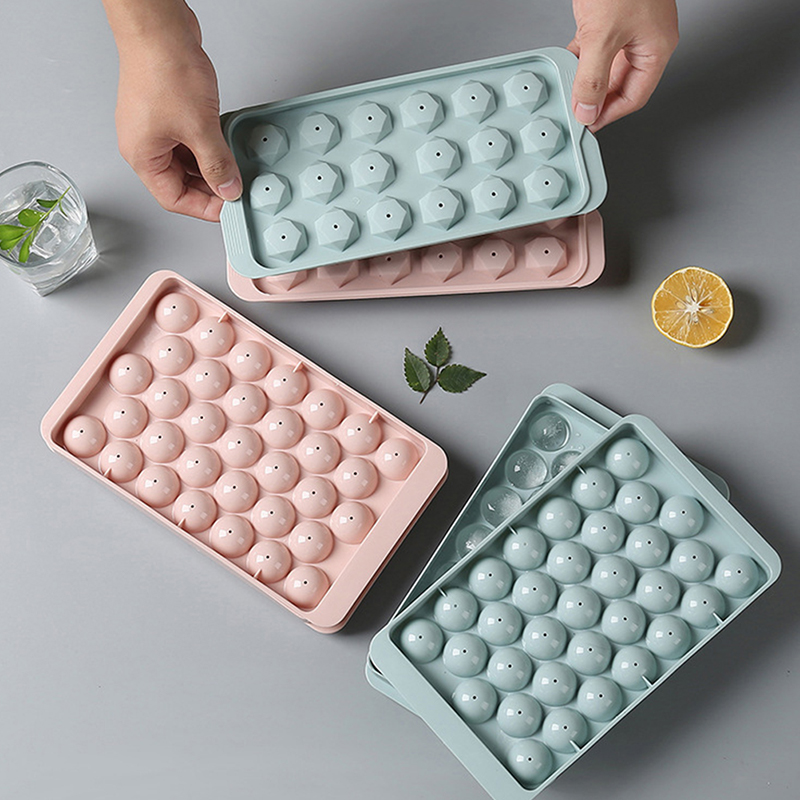 1Pc 3D Round  Tray with Lid Pl - đánh giá và giá Ice Mold Sphere