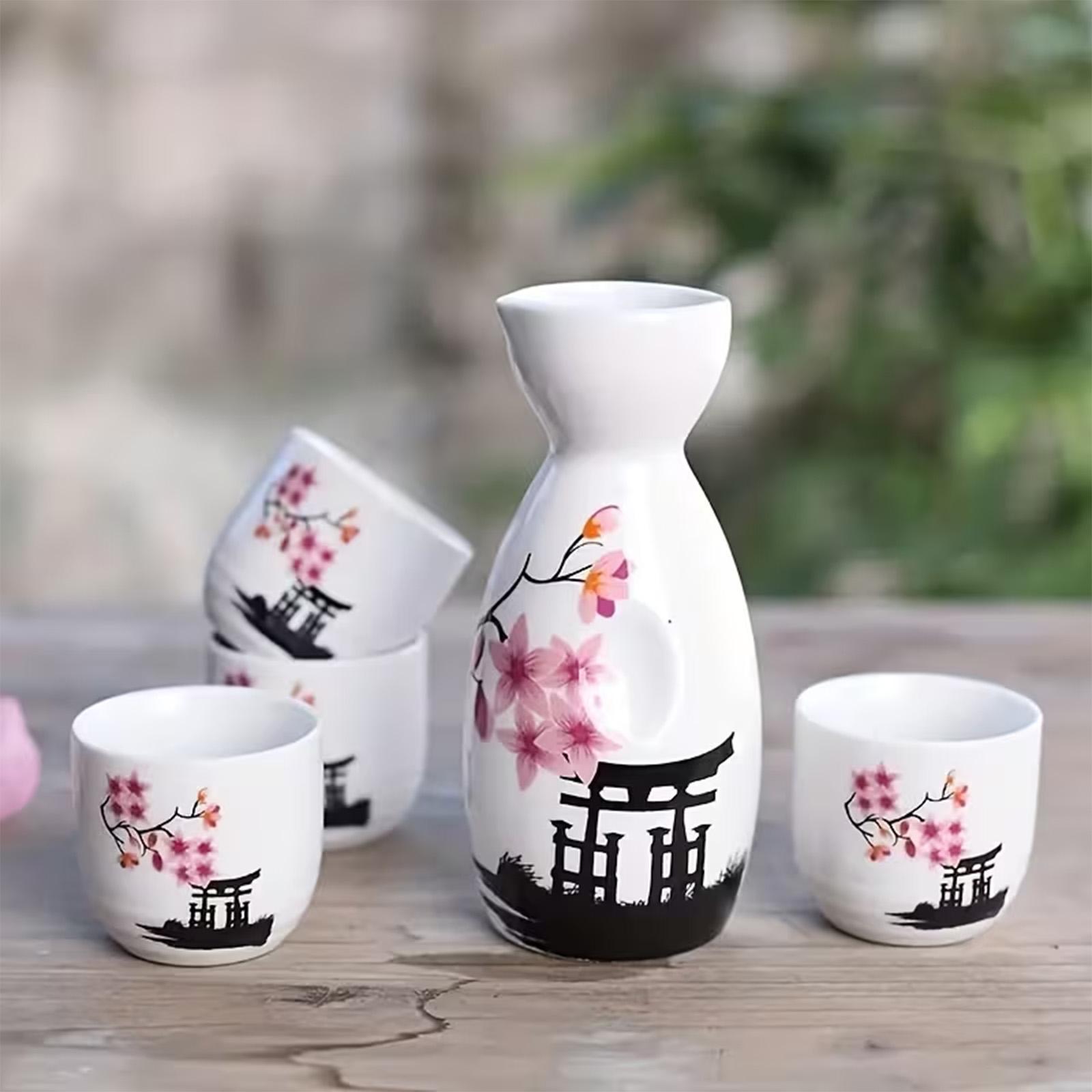 Japanese Sake Set Flower Patte - đánh giá và giá Home Bar Set